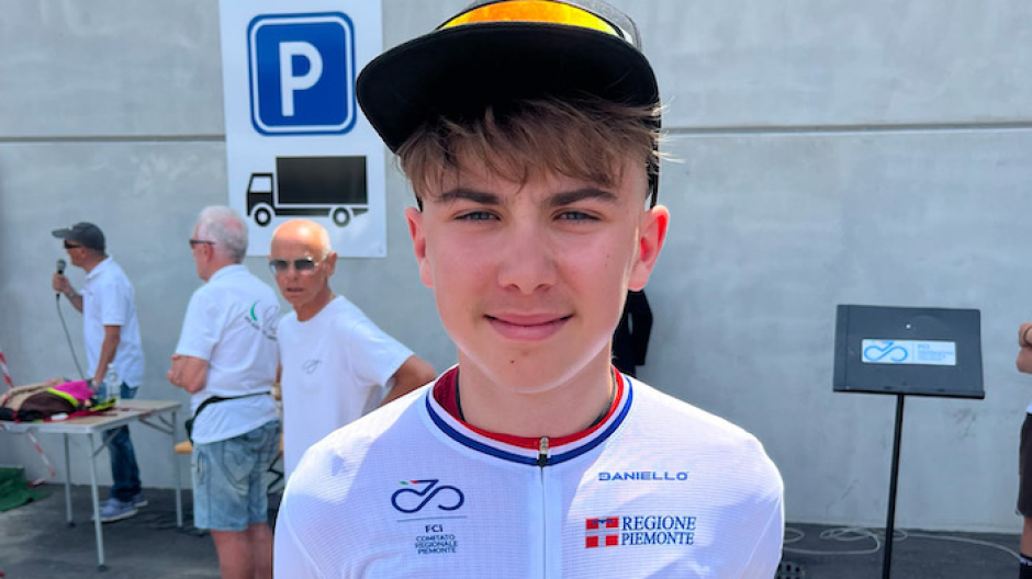 Nikolas Pioletti (Pedale Ossolano- Ganna Academy) campione regionale esordienti