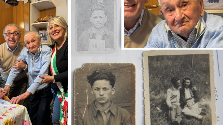 I cento anni di Santino Vanzaghi, sopravvissuto a Mauthausen