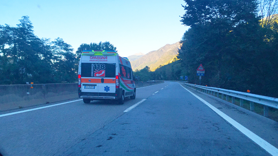 Incidente in superstrada, il Rally in ritardo di almeno mezz'ora
