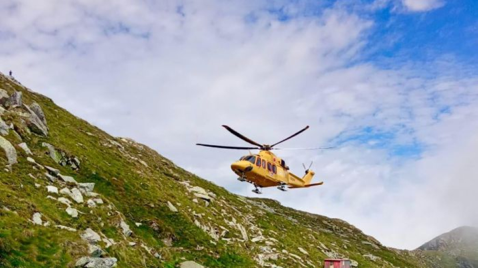 Volo di 100 metri lungo il sentiero del Monte Mucrone