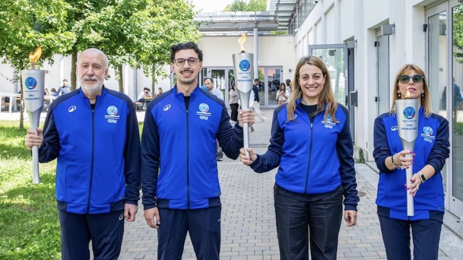 Campionati Nazionali Universitari 2026, la fiamma ha fatto tappa a Novara